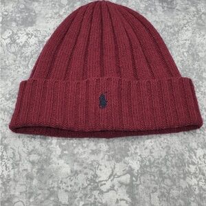 Polo by Ralph Lauren Burgundy Knit Hat